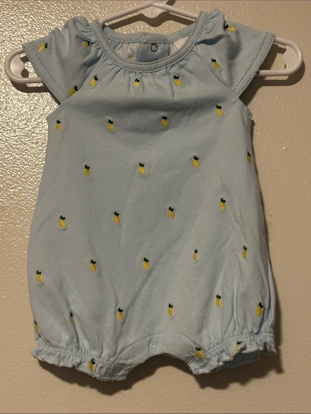 Starting Out Light Blue Baby Pineapple Romper